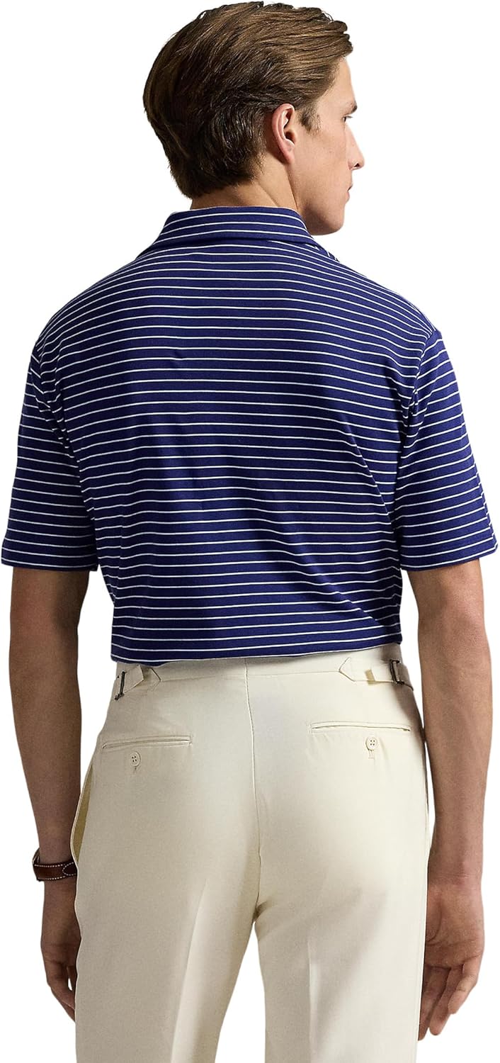 POLO RALPH LAUREN Мужская классическая футболка-поло из мягкого хлопка, Fall Royal/Office Blue — фото 2