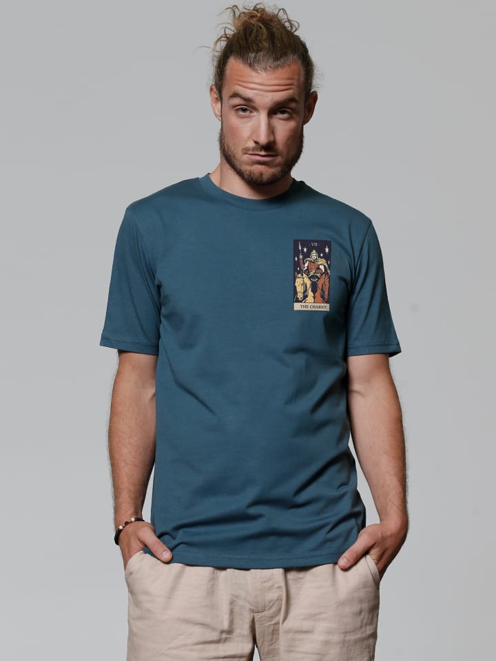 

Футболка wat Apparel T-Shirt Tarot The Chariot, цвет Petrol