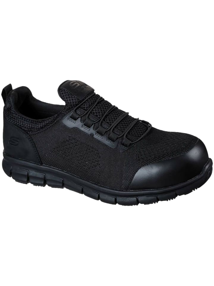 Защитные ботинки Skechers Synergy Omat S1P черного цвета — фото 2