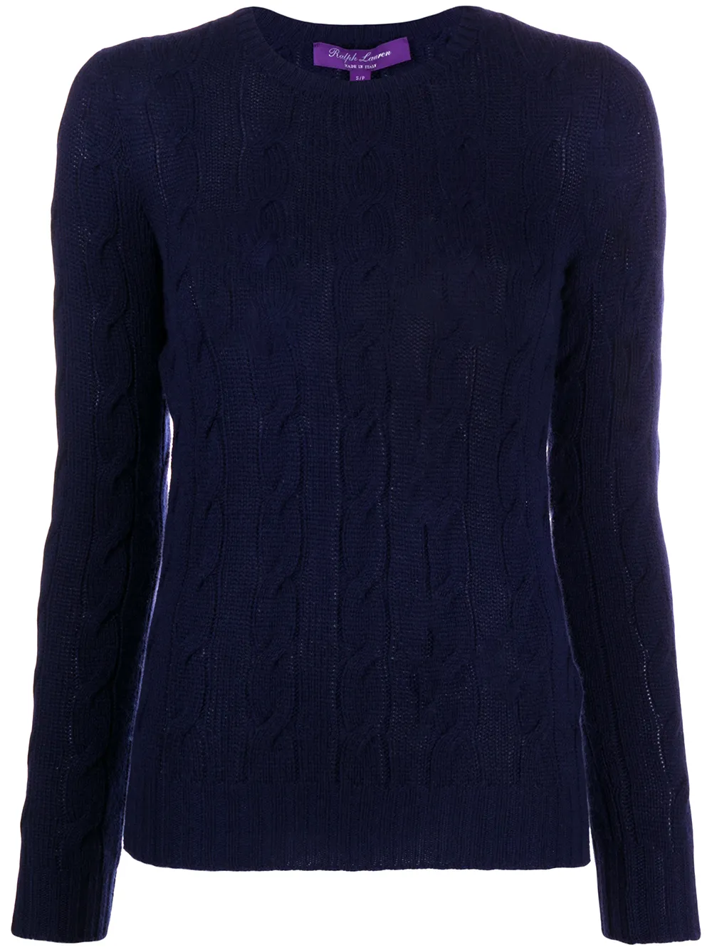 

Кашемировый джемпер фактурной вязки Ralph Lauren Collection, синий
