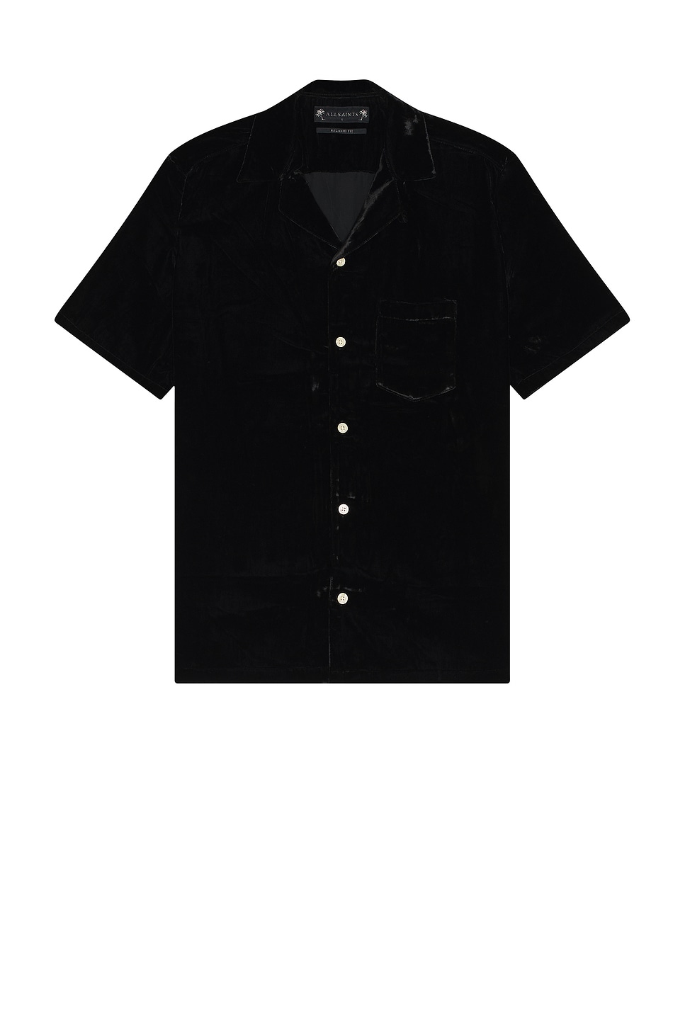 

Рубашка runa с коротким рукавом Allsaints, черный