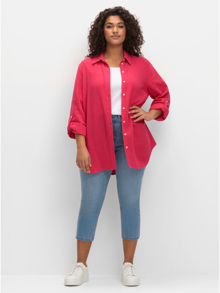 

Хлопковая блузка пурпурного цвета sheego