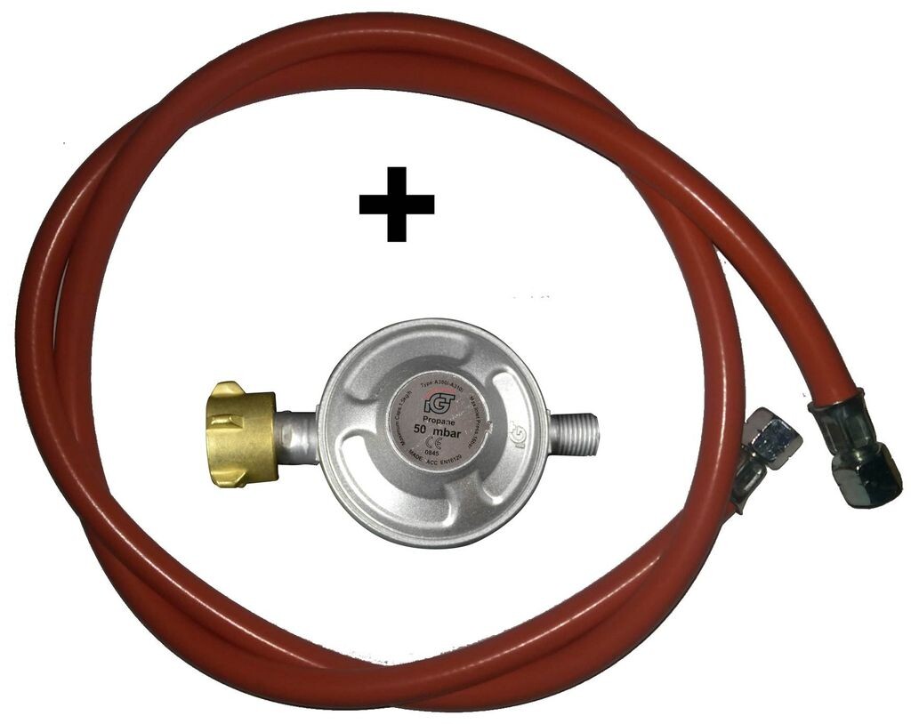 

Газовая горелка 46 см для аксессуаров для гриля и сковородок для паэльи газовая горелка: редуктор давления 50 мбар + газовый шланг 1,5 метра Optimgas