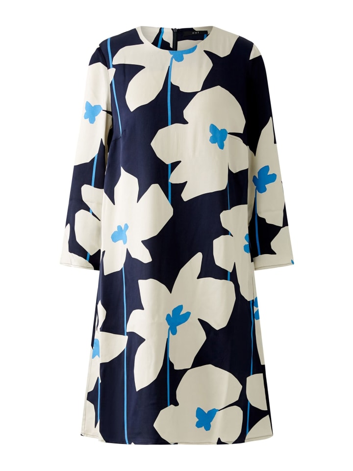 

Платье до колена Oui, цвет dk blue white