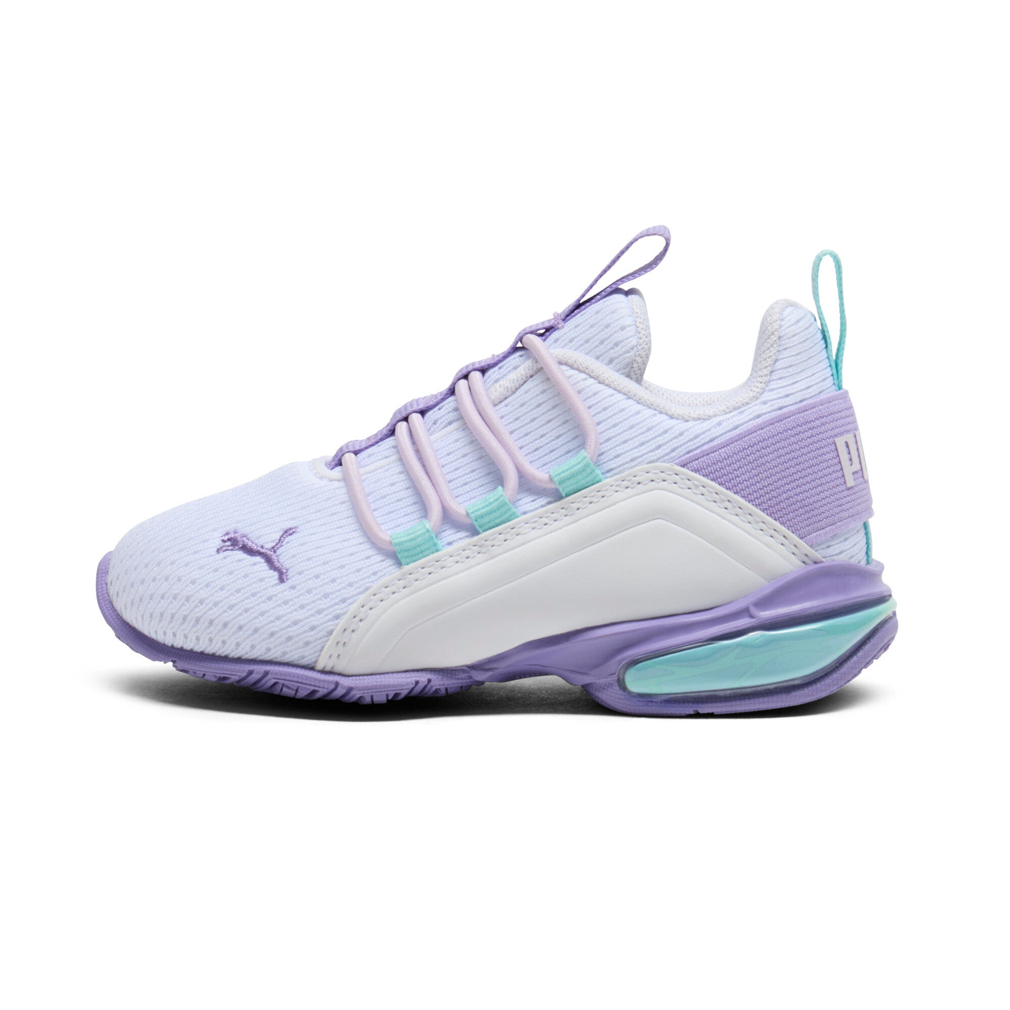

Кроссовки PUMA Axelion M для малышей, цвет white/lavender alert/lilac frost