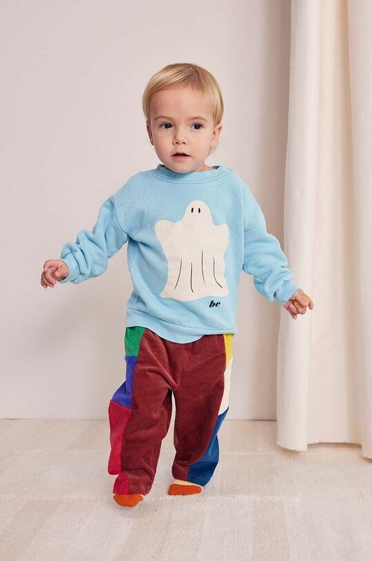 

Хлопковая детская толстовка Funny Ghost Bobo Choses, синий
