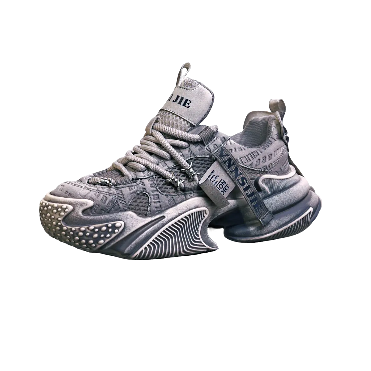 

Banas Виннсиджи x Мужские массивные кроссовки лоу-топ серые, цвет Gray