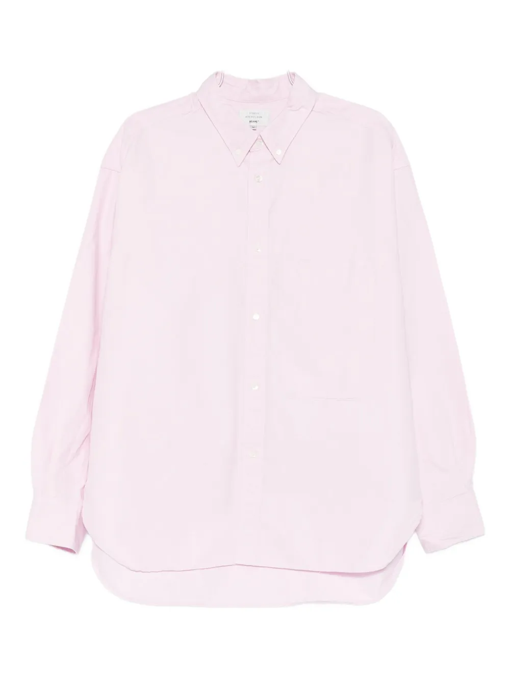 

Оксфордская рубашка X Beams Plus Studio Nicholson, розовый