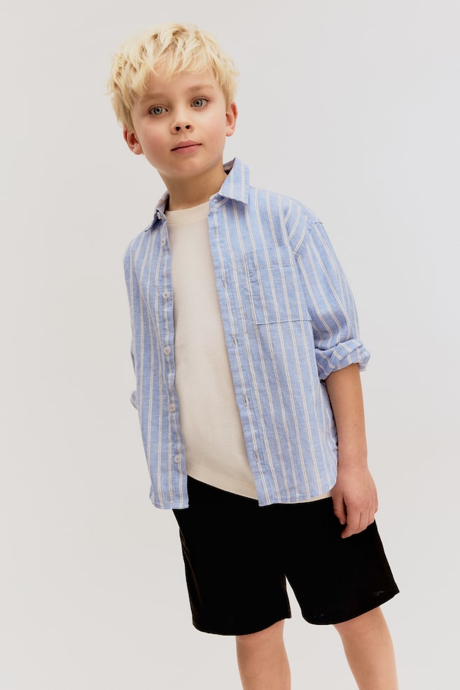 

Шорты из льняной смеси H&M, черный