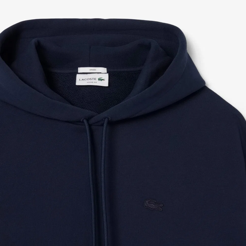 Мужское худи свободного кроя SH7741-55N тёмно-синее от Lacoste — фото 2