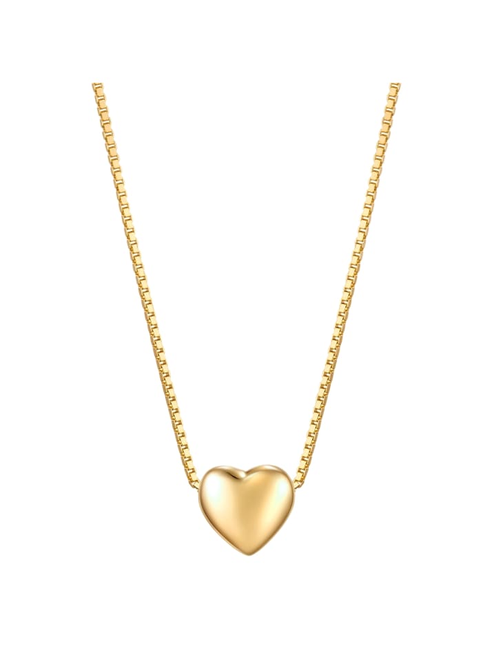 

Glanzstücke München Колье в форме сердца из стерлингового серебра с желтым золотом