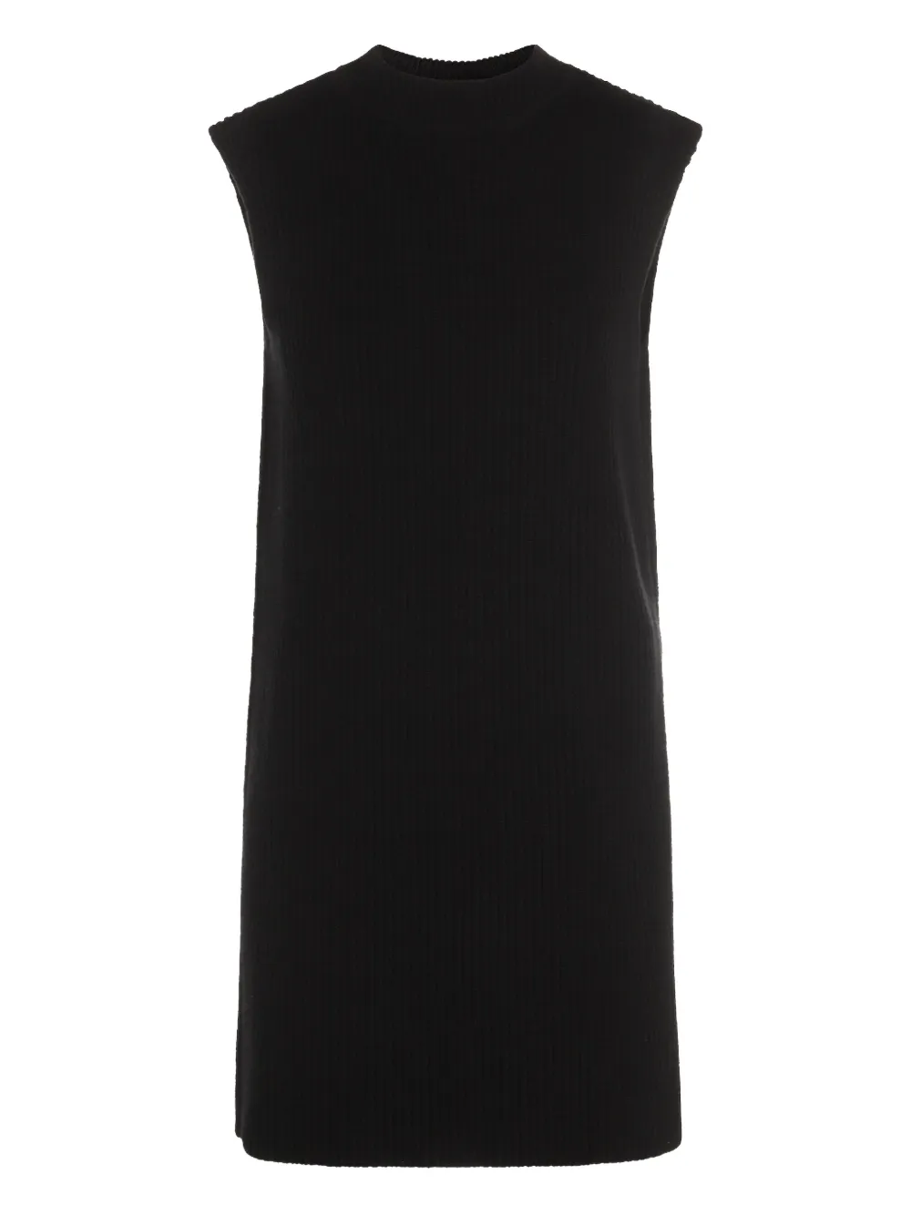 

Вязаный жилет без рукавов JIL SANDER, черный