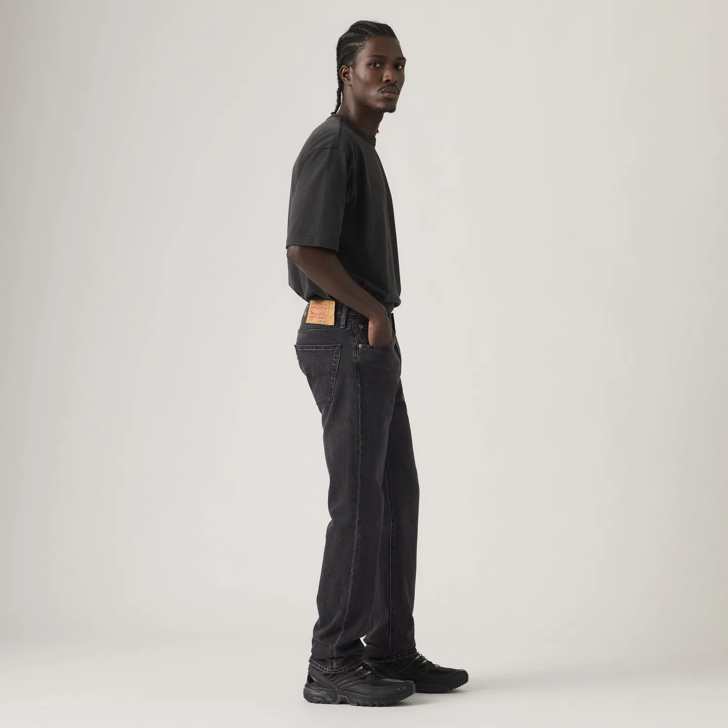 Оригинальные мужские джинсы 501 Levi's, Black — фото 4