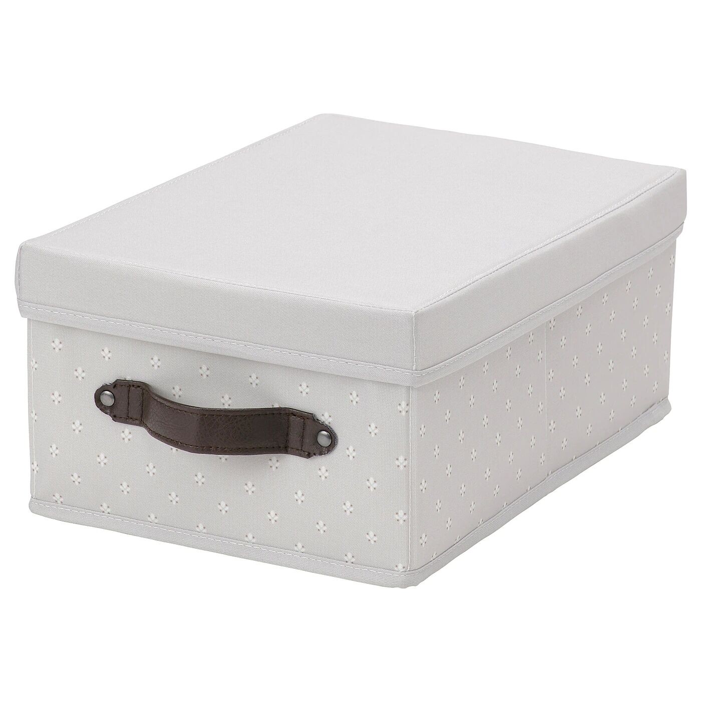 

Коробка с крышкой, серая/с рисунком, 25х35х15 см, BLÄDDRARE IKEA