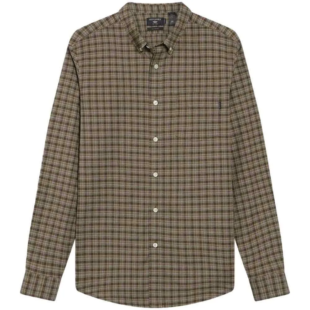 

Рубашка с длинным рукавом Dockers Oxford Slim, зеленый