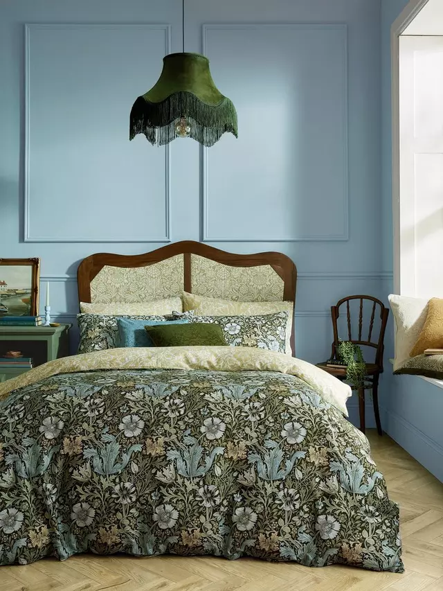 

Комплект пододеяльников William Morris At Home Compton Duvet, цвет green/multi