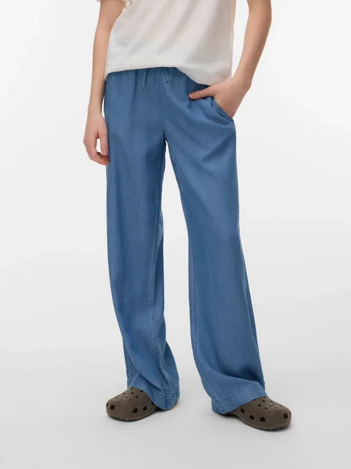 Спортивные штаны из лиоцелла Vero Moda Girl, синий — фото 2