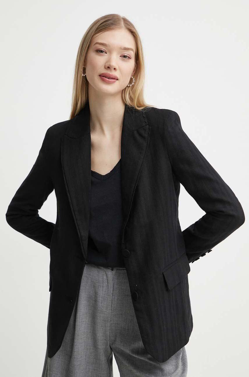 

Блейзер CRESTONE из смесового льна Desigual, черный