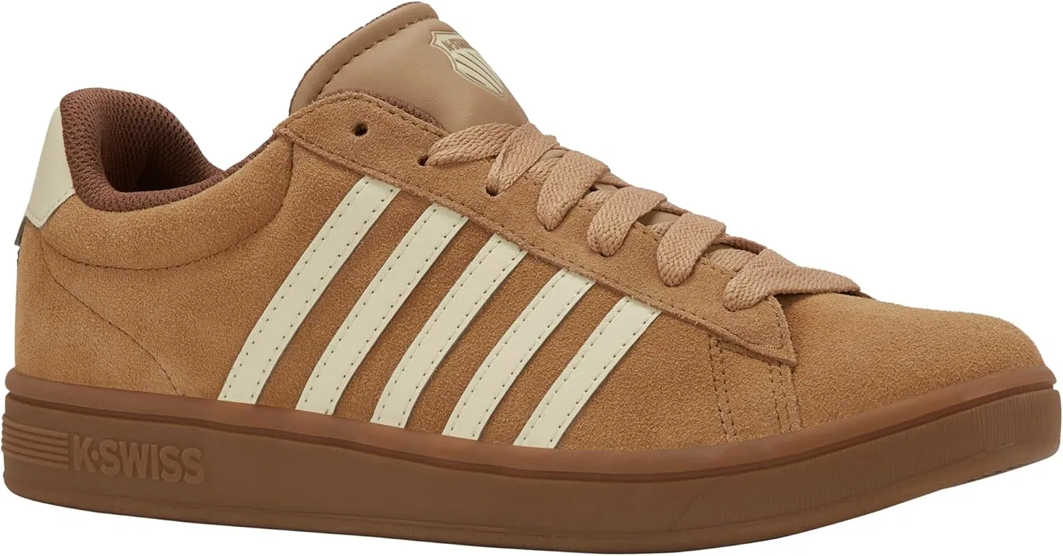Кроссовки K-Swiss Court Tiebreak II SDE Herren Leder Schuhe 09492-275 коричневый — фото 2