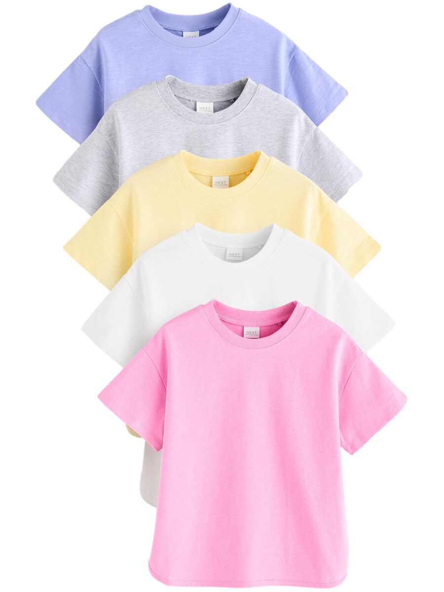 

Рубашка Next, цвет Yellow/mottled grey/Light purple/Rose/White
