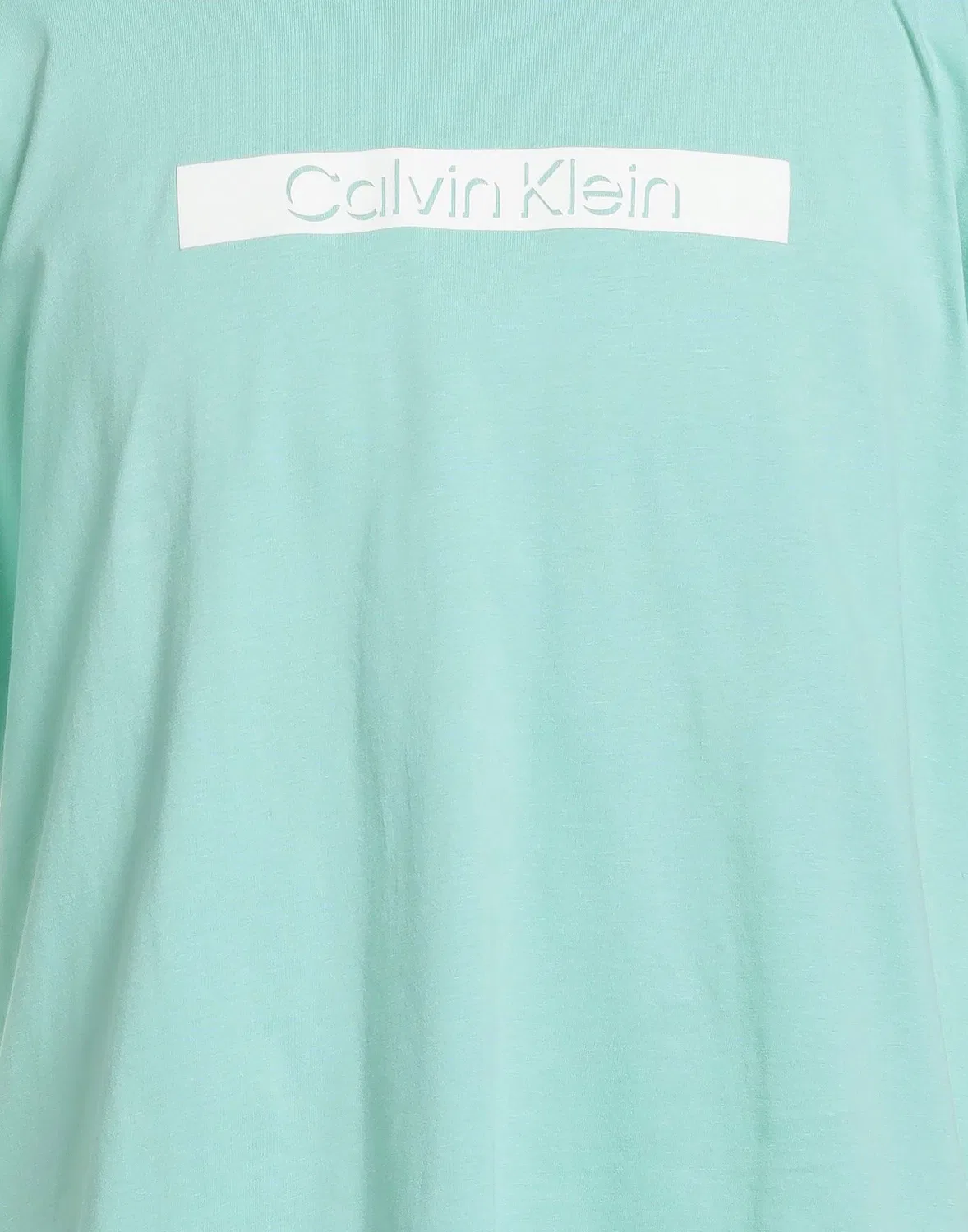 Футболка с логотипом CALVIN KLEIN светло-зеленого цвета — фото 4