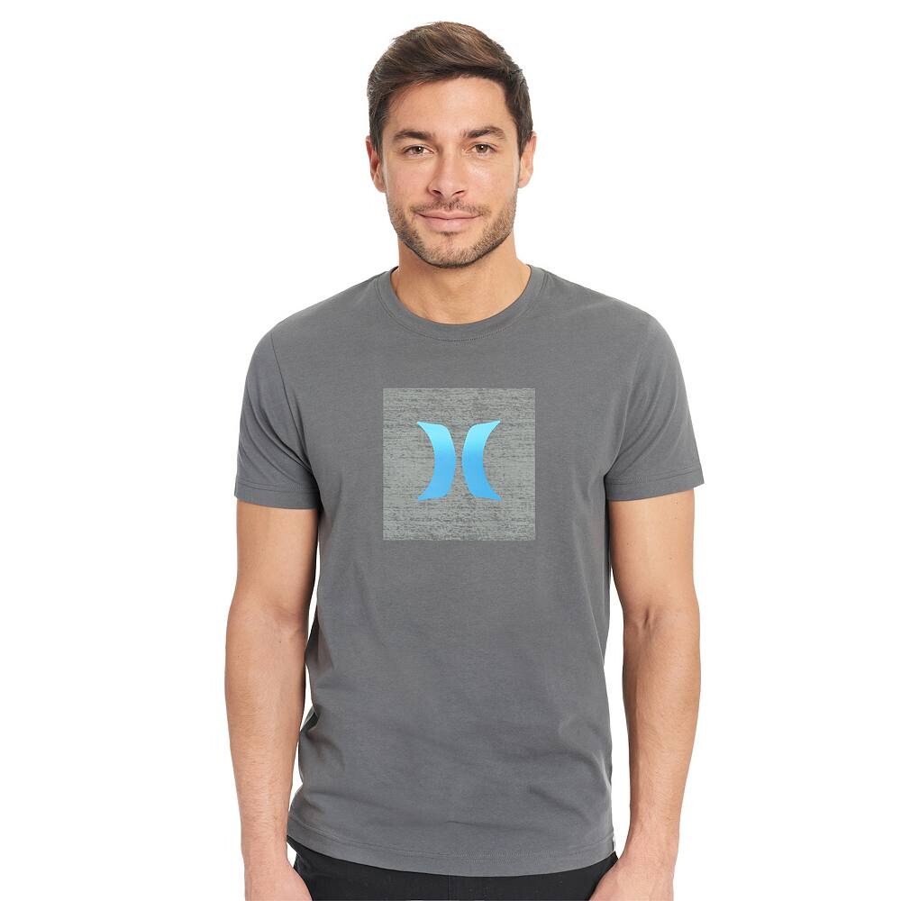 

Мужская футболка с рисунком Hurley, цвет Ion Grey