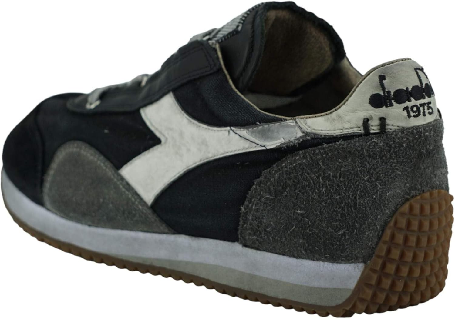 Кроссовки Diadora Heritage Equipe Dirty Evo 174736 для мужчин, кожа, серый/оранжевый — фото 2
