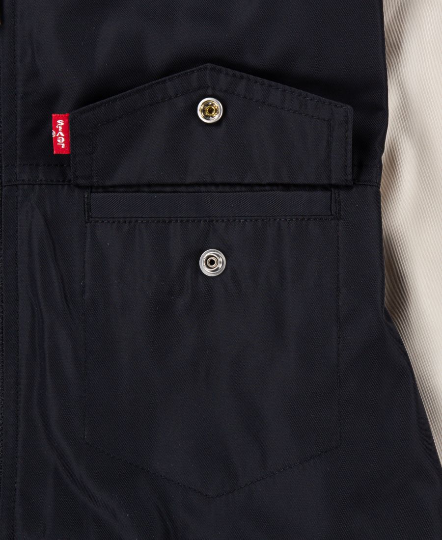 Детская куртка-бомбер с цветными блоками, размер 8-20 Levi's, Jet Black — фото 3