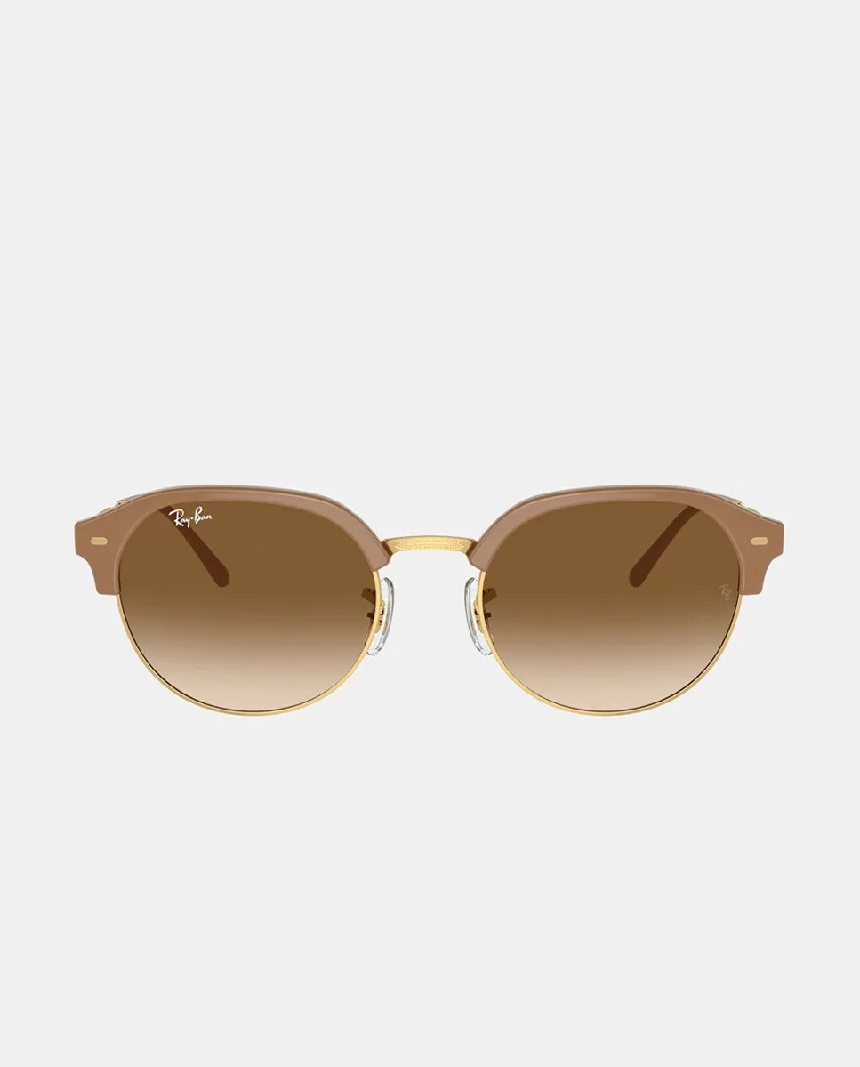 

Бежевые солнцезащитные очки унисекс с геометрическим рисунком Ray-Ban
