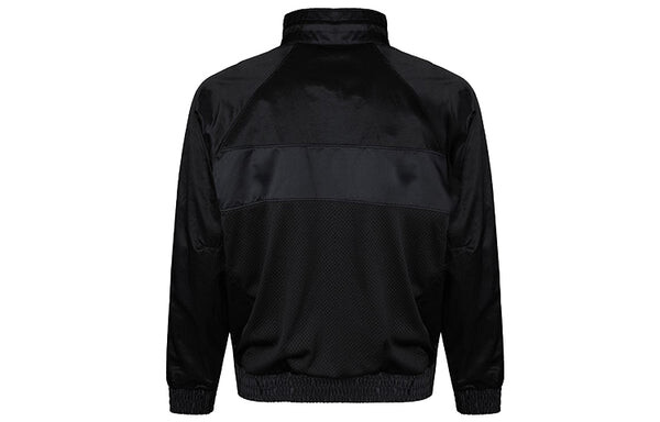 Куртка Air Jordan Stand Collar Logo Casual Woven Sports Jacket Black, черный — фото 2