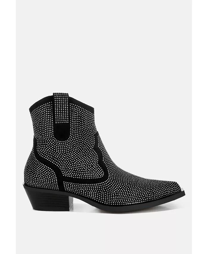 Ковбойские сапоги Costello, украшенные стразами Rag & Co, черный