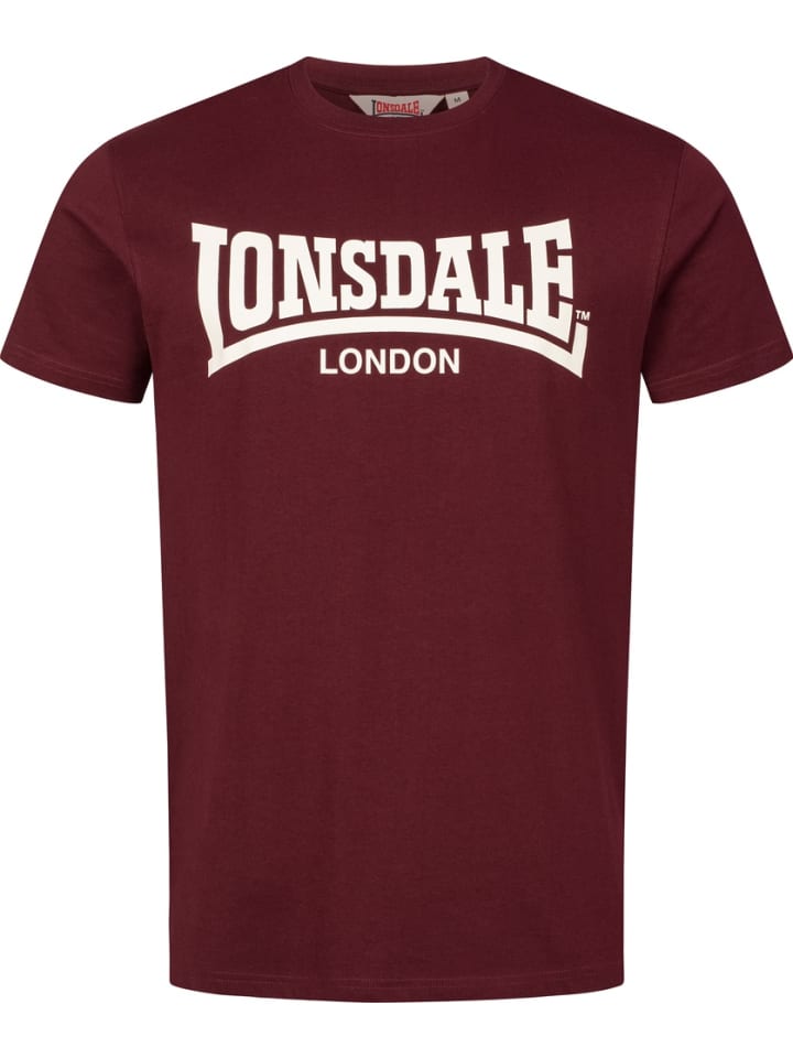 

Футболка Fulwood T-Shirt Regular Fit красного цвета Lonsdale, Красный, Футболка Fulwood T-Shirt Regular Fit красного цвета Lonsdale