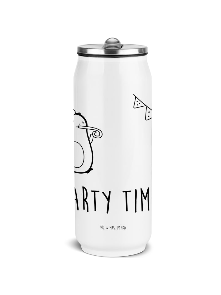 

Mr. & Mrs. Panda Бутылка воды с надписью «Время вечеринки с авокадо» белого цвета
