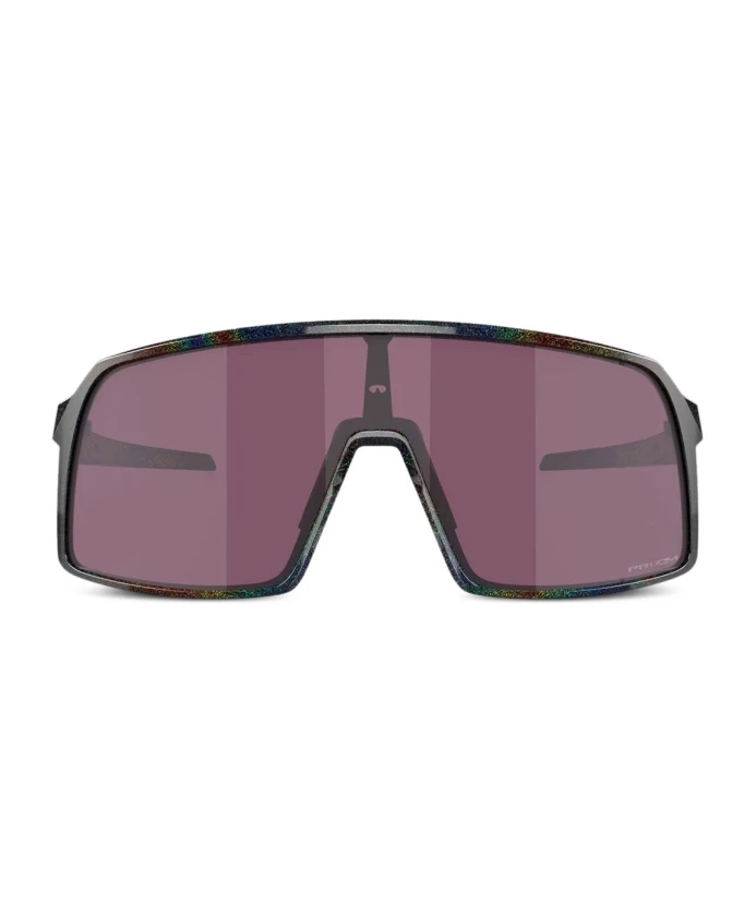 

Черные солнцезащитные очки-щитки с узором в виде звезд. Oakley, фиолетовый