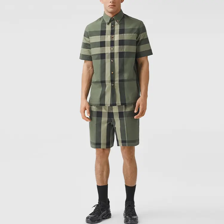 Шорты мужские Burberry повседневные, зеленые — фото 3