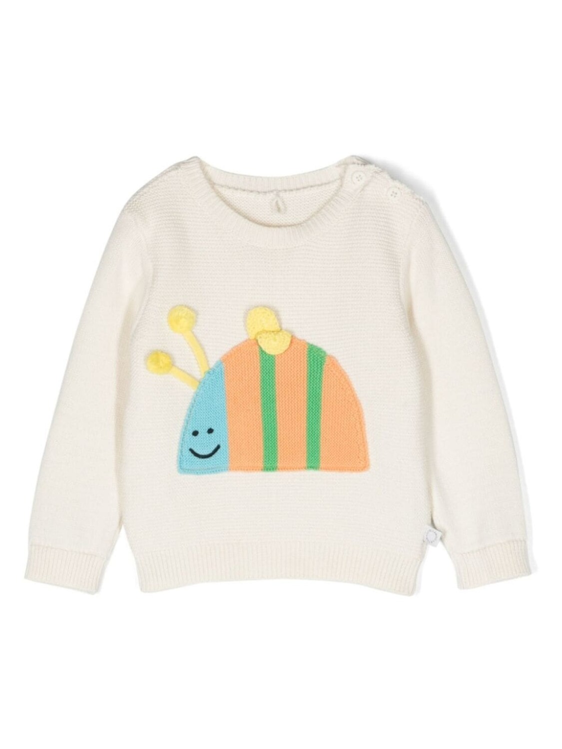 

Stella McCartney Kids джемпер Striped Bumblebee, нейтральный цвет