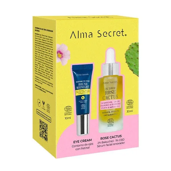 Сыворотка Alma Secret — Для лица Perfecting Oil Rose Cactus Oil Serum + Contorno Retinal, 30 мл