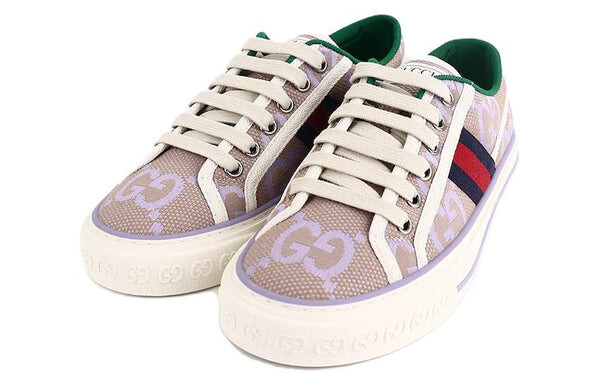 Кроссовки (WMNS) GUCCI Tennis 1977 Shoes 'Beige Lilac', бежевый — фото 4