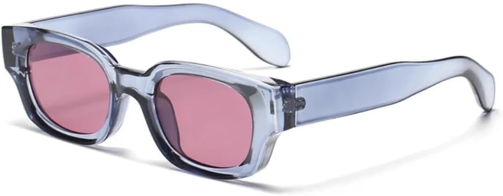 

Солнцезащитные очки с защитой от УФ-излучения UV400 | Маленькая оправа в стиле панк | Линзы конфетных цветов для занятий спортом на открытом воздухе и путешествий DSVIGF, Blue