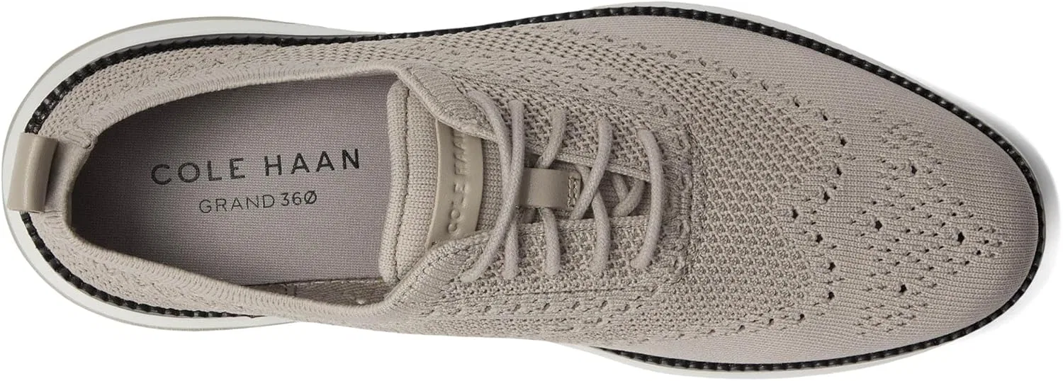 Мужские туфли Cole Haan Grand Hurrion Stitchlite Wingtip Oxford, Dove Paloma Op Wht — фото 2