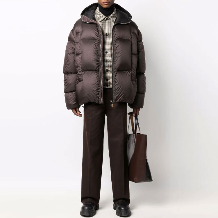 Givenchy Пуховик зимний мужской темно-коричневый, Dark Brown — фото 4