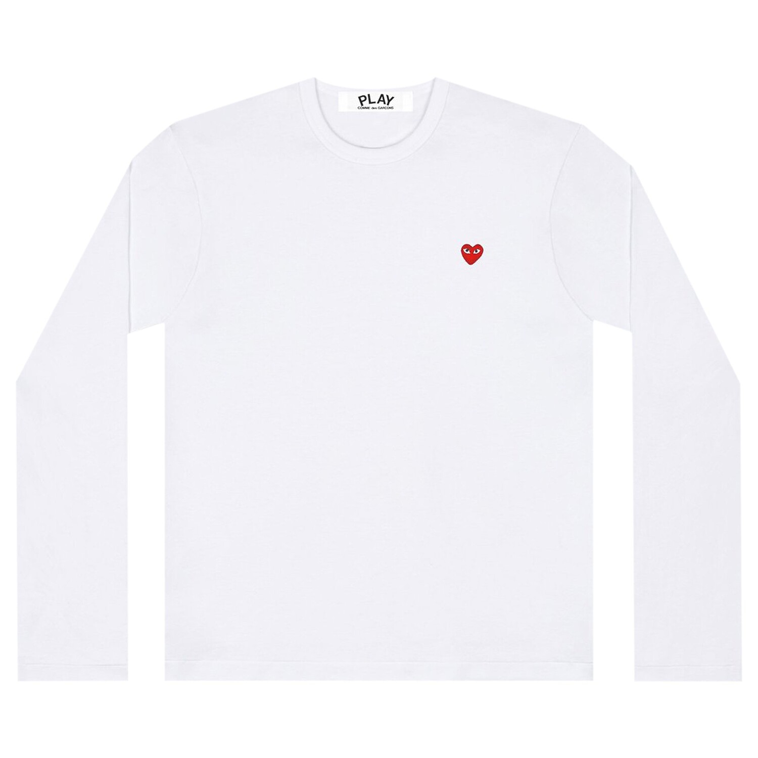 

Футболка с длинными рукавами Comme des Garçons PLAY Small Heart, цвет Белый