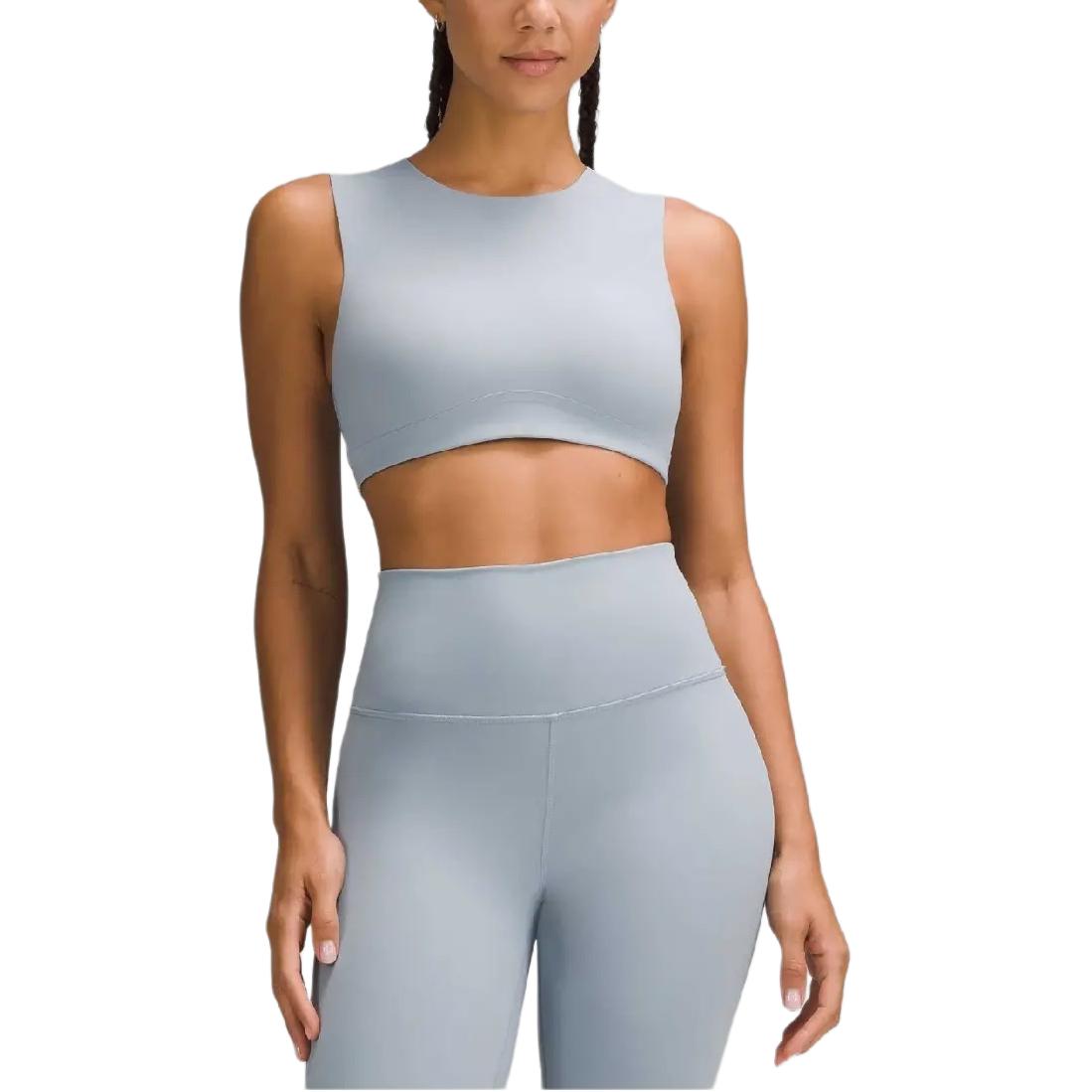 

Lululemon Майка с круглым вырезом и мягкими чашками, легкая поддержка, спортивное белье для женщин, чашка C/D