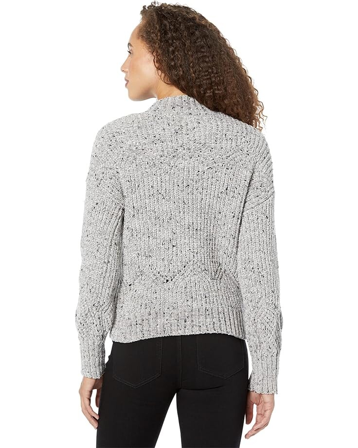 

Свитер Calvin Klein Mock Neck Cable with Neps, цвет Heather Green/Black Combo