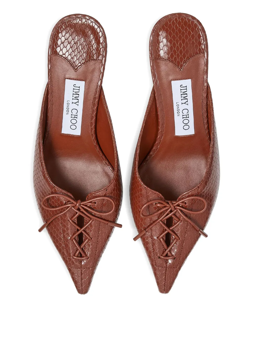 Мюли Scarlett 50 с заостренным носком JIMMY CHOO, коричневый — фото 4