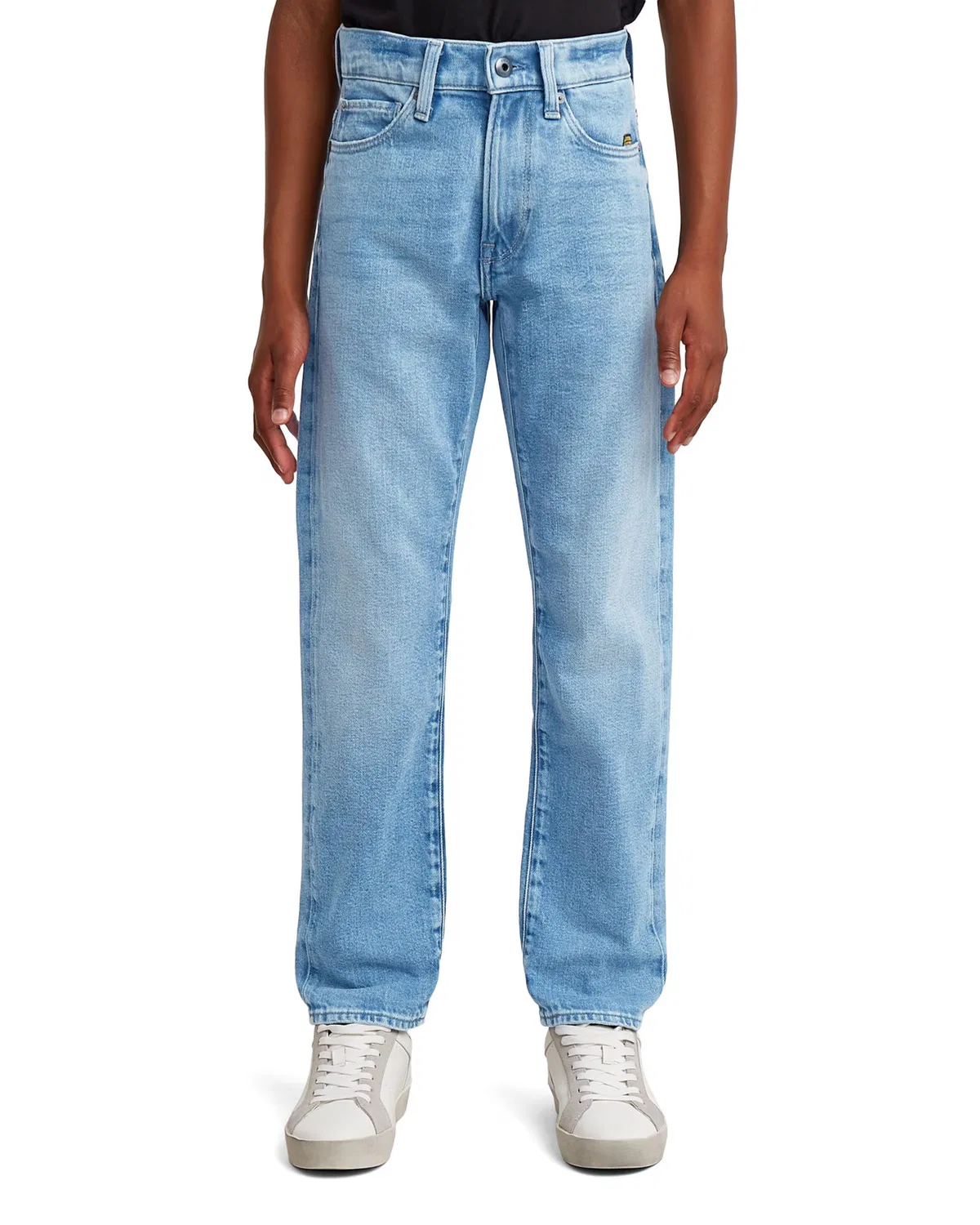 Джинсы G-Star Regular Jeans Boys 3301 Straight Tapered Jeans синего цвета — фото 2