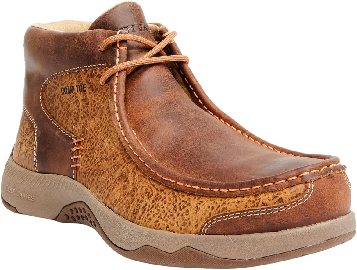 

Мужские рабочие повседневные кроссовки Cody James Wallabee Tyche Chill Zone с композитным носком - Bcjc0r0w49, коричневый