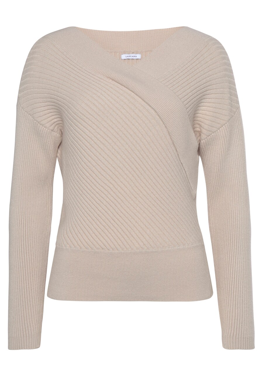 

Тонкий вязаный свитер LASCANA Sweater, бежевый