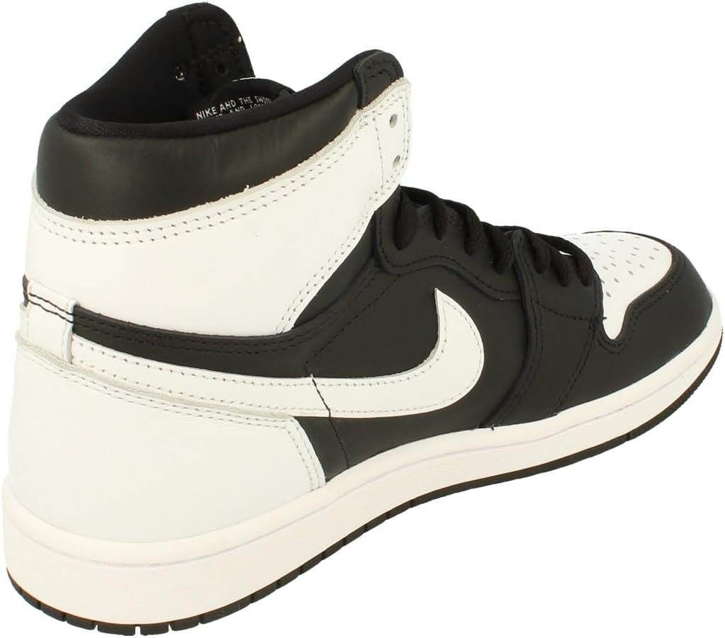 Мужские кроссовки Air Jordan 1 High Nike, белый/черный — фото 3