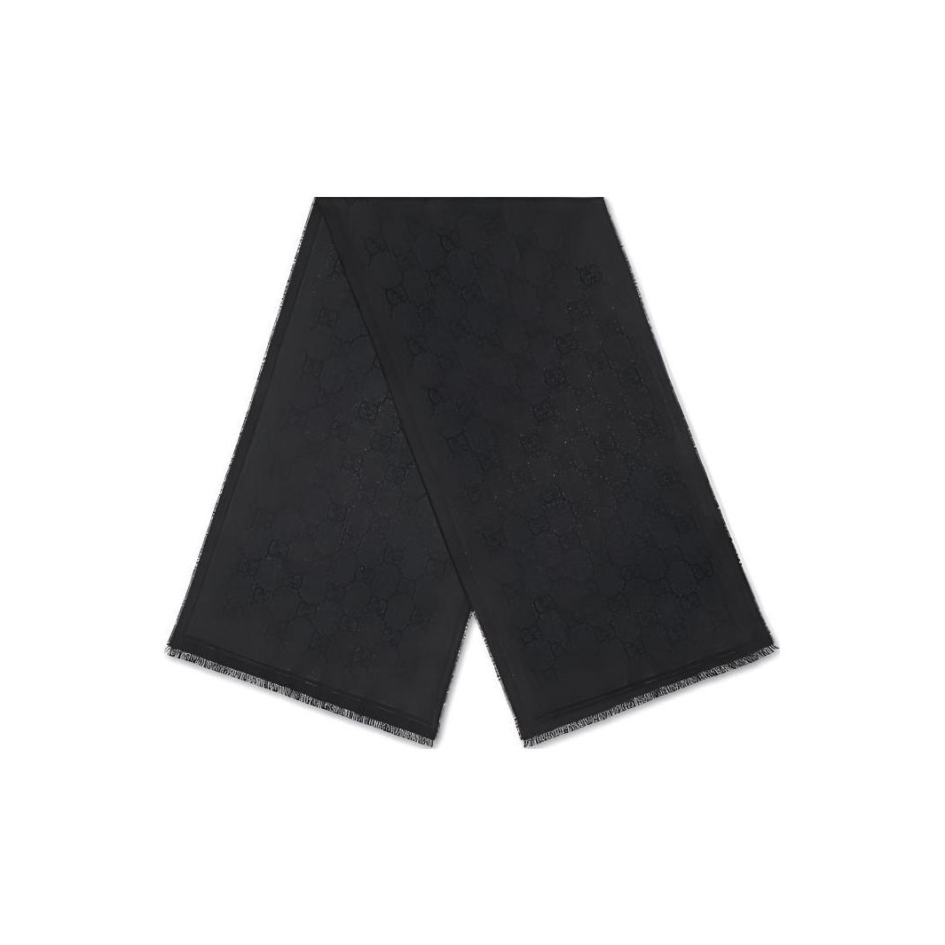 

GUCCI Шерстяной вязаный шарф Men's Black